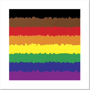 Inclusive LGBT flag Posters and Art